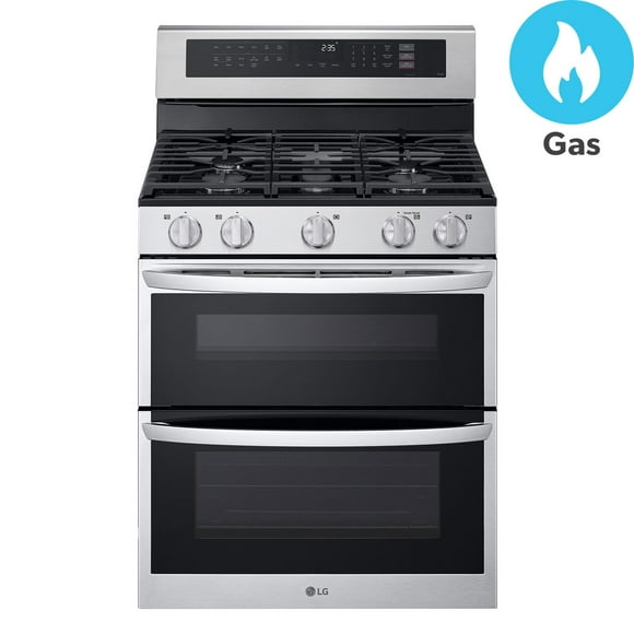 LG 6.9 cu. ft. Gas Double Oven Freestanding Range with ProBake Convection