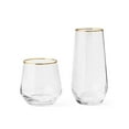 thumbnail image 3 of Member's Mark 12-Piece Modern Gold Rim Crystal Drinkware Set, 3 of 7