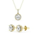 thumbnail image 1 of Lab Created Diamond Pendant & Earring Set in 14K Gold, 3.00 C.T.T.W., 1 of 6