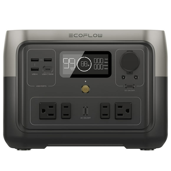 1900-Watt EcoFlow River 2 Max Portable Power Station + X Boost Technology / Solar Compatible