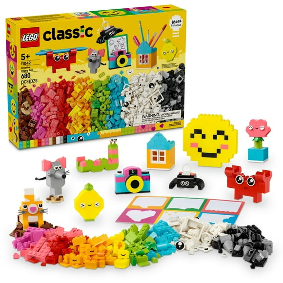 LEGO Classic Creative Happy Box Building Toy Set, 680 pcs.