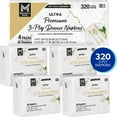 thumbnail image 3 of Member's Mark Ultra Premium 3-Ply White Dinner Napkins, 4 pks., 80 napkins/pk., 3 of 8