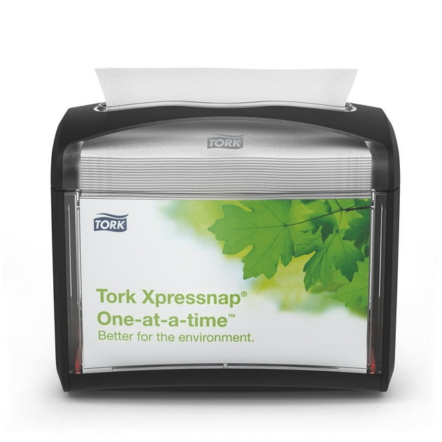 Tork Xpressnap One-at-a-time Tabletop Napkin Dispenser, Black