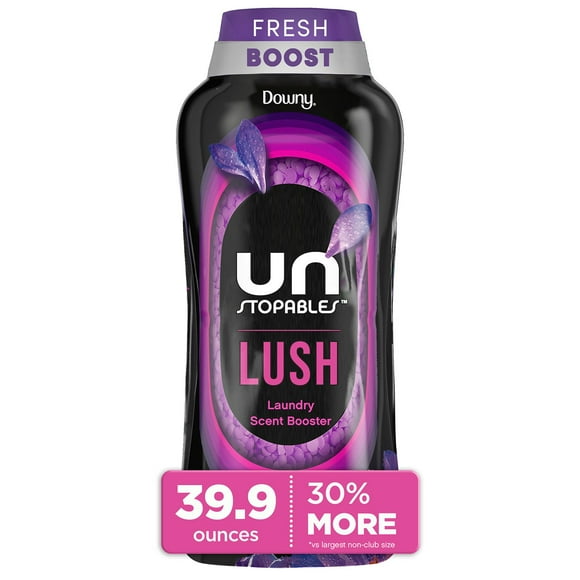 Downy Unstopables In-Wash Laundry Scent Booster Beads, Lush, 39.9 oz