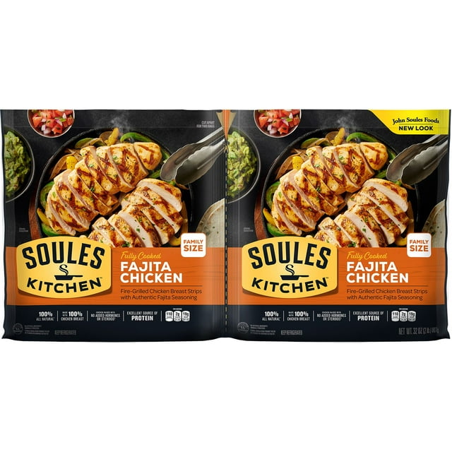 Soules Kitchen Chicken Breast Fajitas Strips, 32 oz., 2 pk.