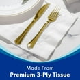 thumbnail image 4 of Member's Mark Ultra Premium 3-Ply White Dinner Napkins, 4 pks., 80 napkins/pk., 4 of 8
