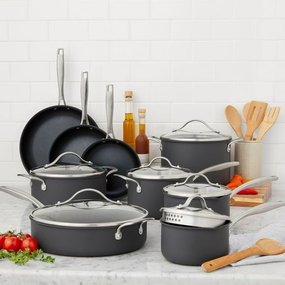 Member's Mark 15-Piece Hard Anodized Nonstick Aluminum Cookware Set