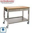 thumbnail image 3 of Seville Classics Home Work Center Island Table, 48" W x 24" D x 36" H, 3 of 19
