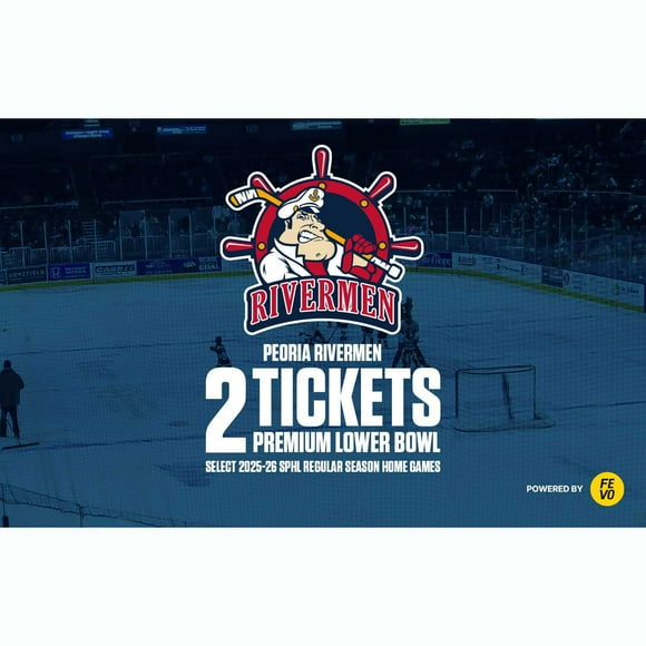 IHL Peoria Rivermen, Two (2) Premium Lower Bowl Tickets eVoucher