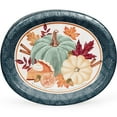 thumbnail image 1 of Member's Mark Thanksgiving Oval Paper Plates, 10" x 12", 50 ct., 1 of 9