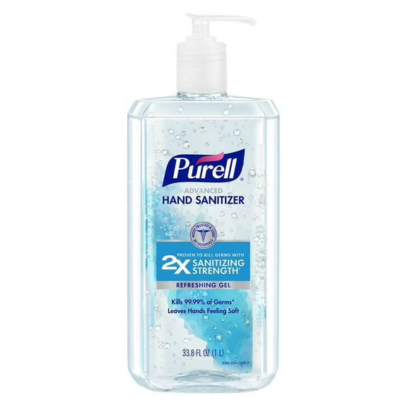 Purell Advanced Hand Sanitizer, Refreshing Gel, 33.8 fl. oz.