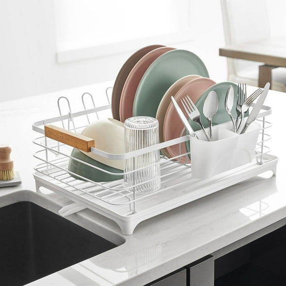 Member's Mark Modern Dish Rack With Utensil Caddy And Glassware Holder