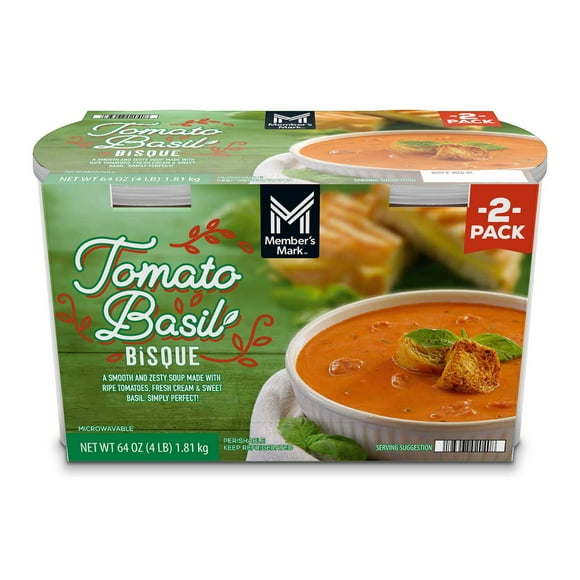 Member's Mark Tomato Basil Soup 32 oz. tubs, 2 pk.