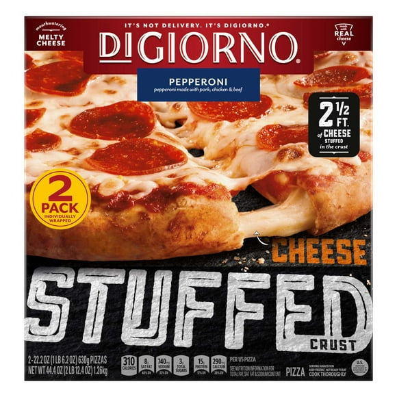 DiGiorno Cheese Stuffed Crust Pepperoni Pizza, Frozen, 22.2 oz., 2 pk.