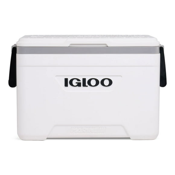 Igloo 25 QT Marine Ultra Ice Chest Cooler, White and Gray
