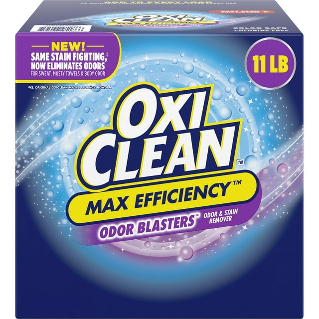 OxiClean Max Efficiency Odor Blasters Laundry Stain Remover Powder, 11 lb.