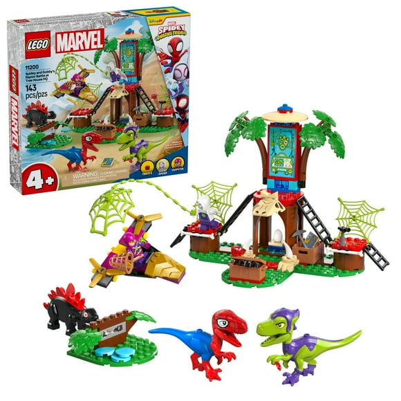 LEGO Marvel Spidey And His Amazing Friends Spidey and Gobby's Raptor Battle Building Set, 143 pcs.