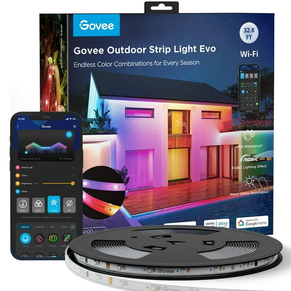 Govee 32.8ft. RGBICW Outdoor Strip Light Evo