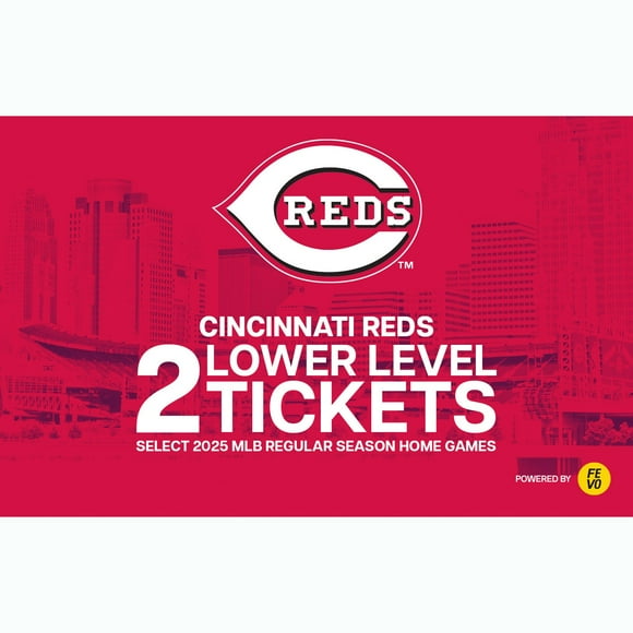 MLB Cincinnati Reds, Two (2) Lower Level Tickets eVoucher