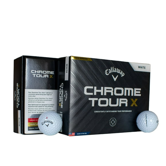 Callaway Chrome Tour X Golf Balls, 12-pack