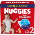 thumbnail image 2 of Huggies Little Snugglers Baby Diapers, Sizes Newborn-2, 2 of 14