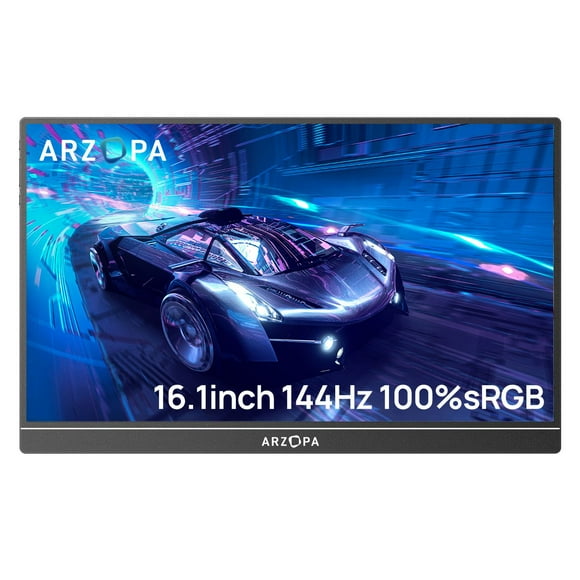 Arzopa 16.1" FHD IPS Display, 144Hz, Portable Gaming Monitor