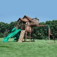 thumbnail image 1 of Backyard Discovery Skyfort III Cedar Swing Set with Tube Slide, 1 of 11