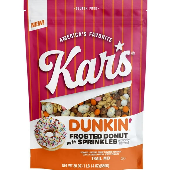 Kar's Trail Mix Dunkin Frosted Donut with Sprinkles, 30 oz.