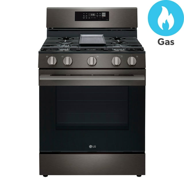 LG 6.3 cu. ft. Smart Gas Single Oven Free-Standing Range with New Handle
