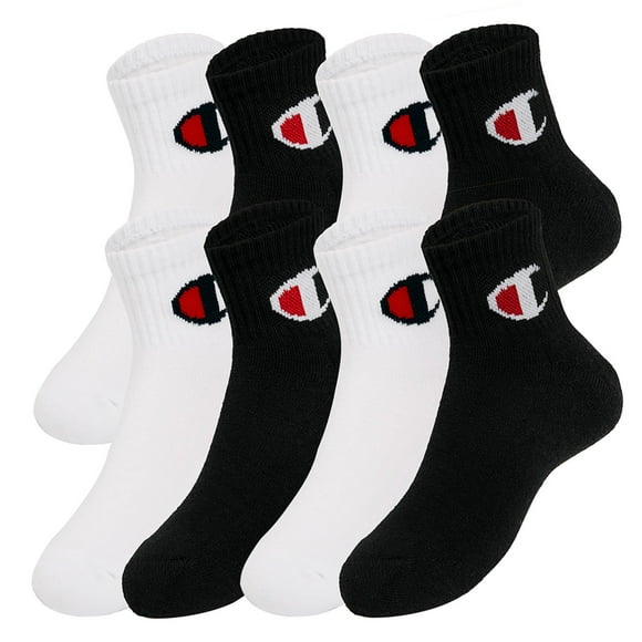 Champion Kids 8-Pack Quarter Sock