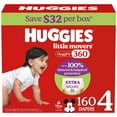 thumbnail image 2 of Huggies Little Movers HuggFit 360° Diapers, Sizes 3-7, 2 of 13