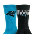 thumbnail image 3 of Carolina Panthers Adult 2-Pack Crew Socks, 3 of 3