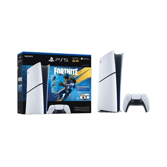Sony PlayStation 5 Console Slim Digital Edition, 825GB – Fortnite Flowering Chaos Bundle