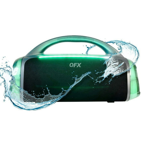 QFX BT-ZX10 Rugged Bluetooth Stereo Boombox Speaker