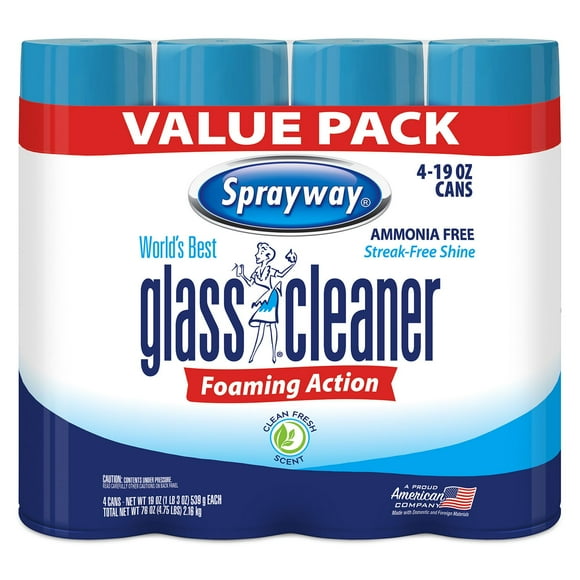 Sprayway Glass Cleaner, 19 oz., Choose Pack Size