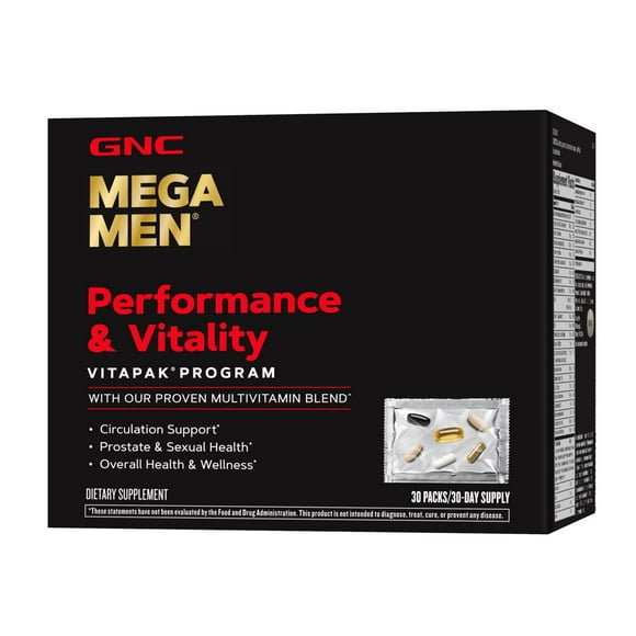 GNC Mega Men Performance and Vitality Vitapak Program, 30 ct.