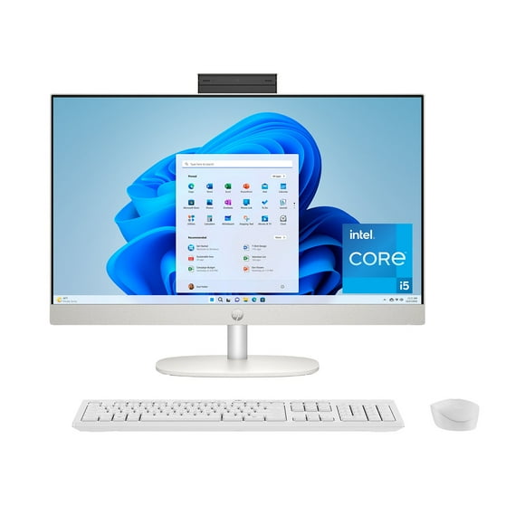 HP 23.8" All-in-One Desktop PC - Intel Core i5 - 8G RAM - 512GB SSD - Windows 11