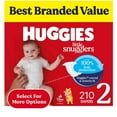 thumbnail image 1 of Huggies Little Snugglers Baby Diapers, Sizes Newborn-2, 1 of 14