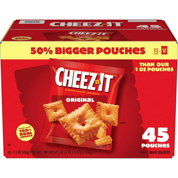 Cheez-It Original Baked Snack Crackers 1.5 oz., 45 pk.