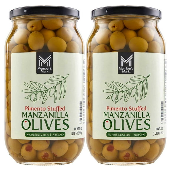 Member's Mark Pimento Stuffed Manzanilla Olives, 2 pk.