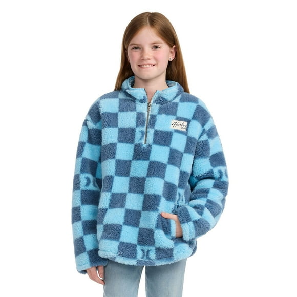 Hurley Girls Sherpa Quarter Zip Pullover