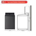 thumbnail image 3 of LG 5.0 cu. ft. Top Load Washer with EasyUnload & AI Sensing, 3 of 10