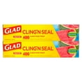 thumbnail image 1 of Glad Cling ‘N Seal Clear Plastic Food Wrap 400 sq. ft./roll, 2 rolls, 1 of 11