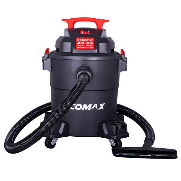 Ecomax 6 Gal 4HP Poly Wet/Dry Vac