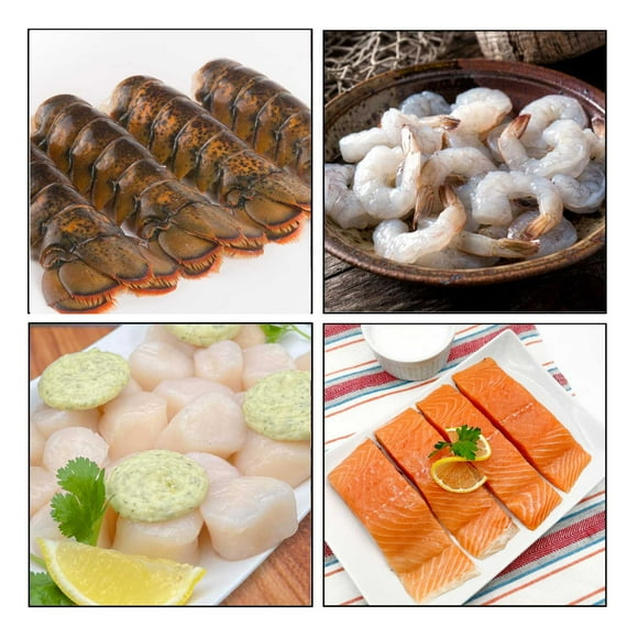 Member's Mark Premium Seafood Sampler Curated Box, Frozen, 5.75 lbs.