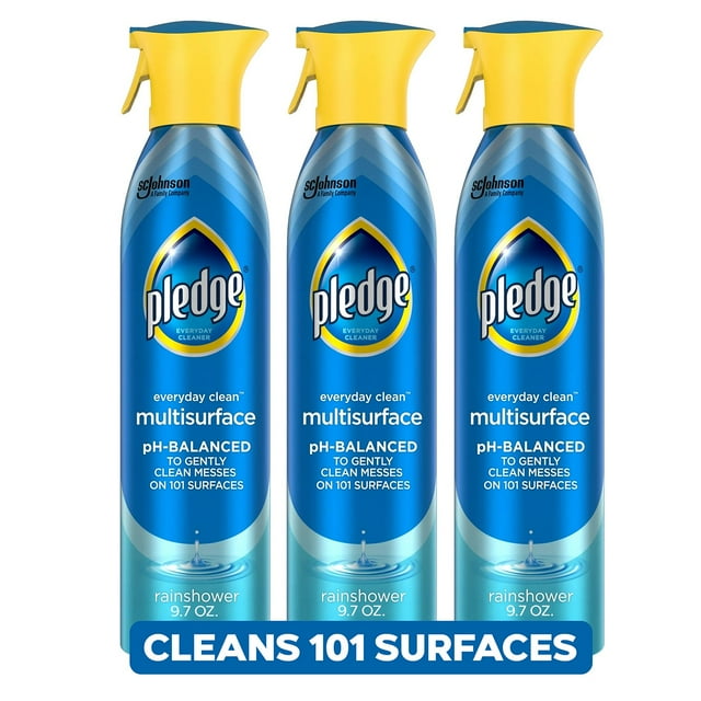 Pledge Multisurface Cleaner, Rainshower, 3 ct., 29 oz.