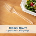 thumbnail image 4 of Member's Mark Clear Plastic Forks, Heavyweight 300 ct., 4 of 7