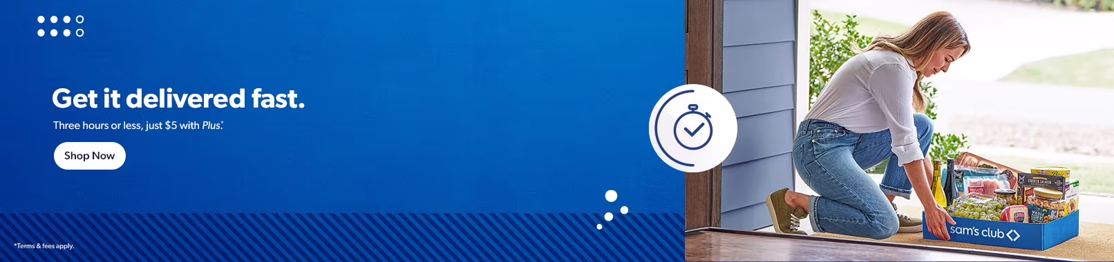 Get it delivered fast. 3 hours or less, just $5 with Plus. Terms & fees apply.