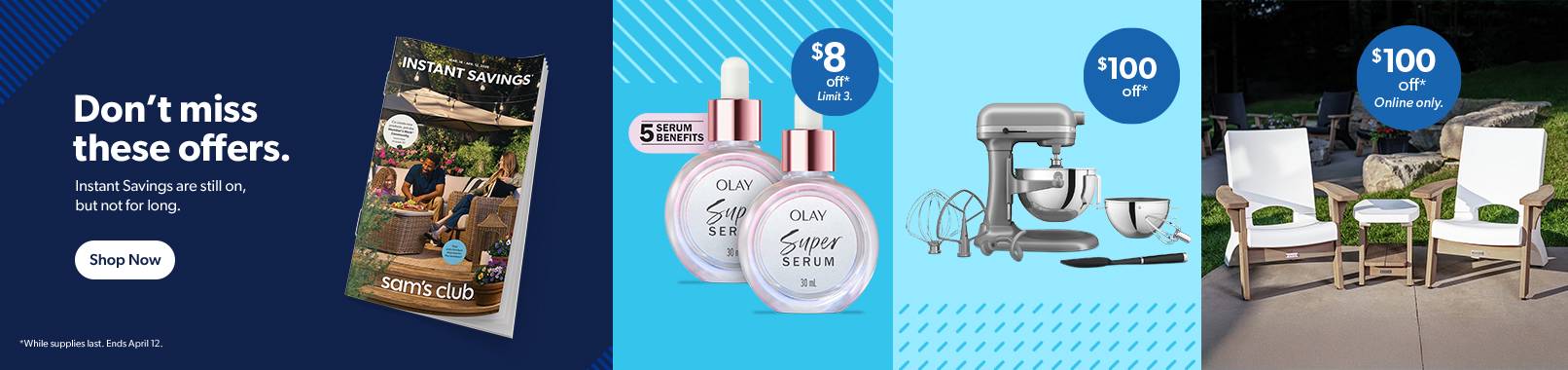 Shop Instant Savings now.